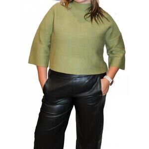 NEW ELLISON tess dolman sleeves sweater in moss